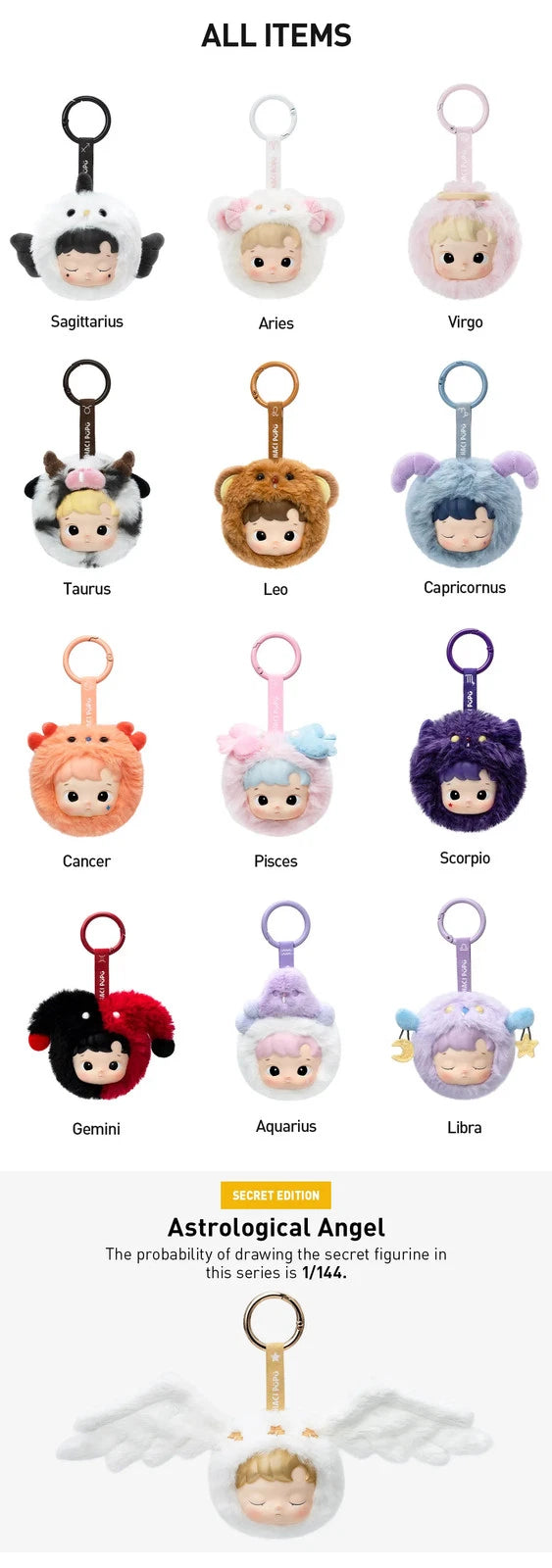 Authentic Hacipupu The Constellation Series Vinyl Plush Confirmed Box Figure Toy 07FC0E-D4 - KOEEK