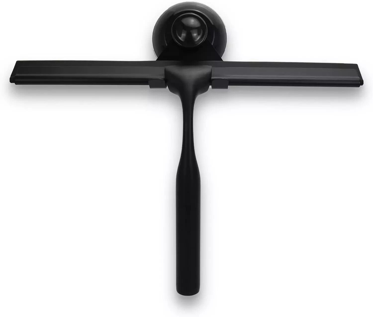 new Matte Black Shower Squeegee for Glass Doors with Adhesive Hooks, Squeegee for Sh 07FC0E-D4 - KOEEK