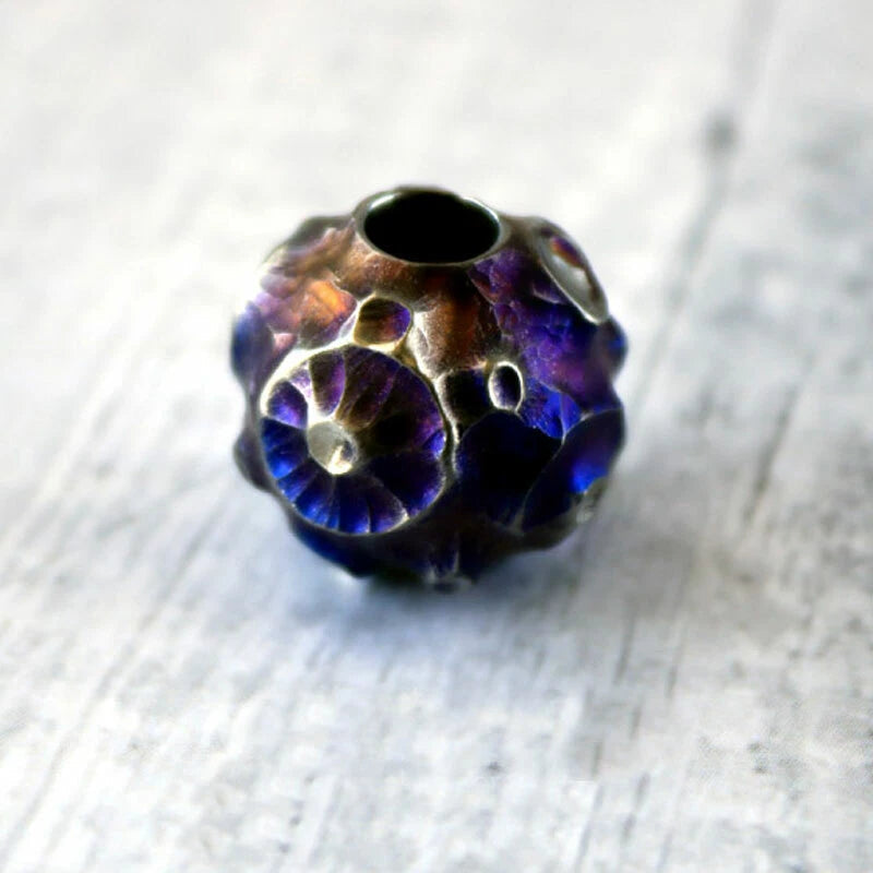 EDC TC4 Titanium Carved Meteorite Lanyard Pendant Bead Key Parachute RopeDIYBead 07FC0E-D4 - KOEEK