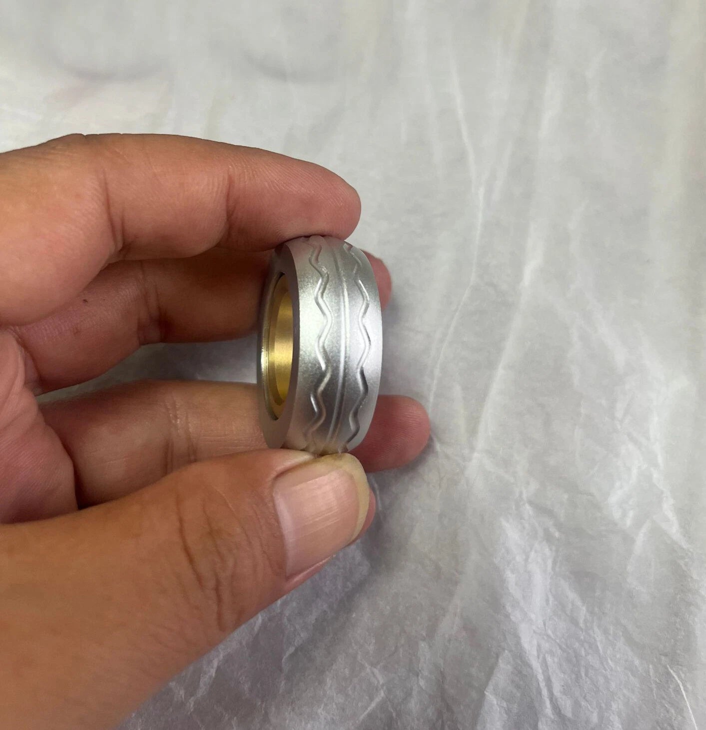 Small Mechanic Ring Fidget Clicker Slider Haptic Stress Relief EDC Toys 07FC0E-D4 - KOEEK