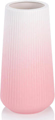 Gradient Pink Ceramic Vase,Small Cute Flower Vase for Pampas Grass, Home, Room 07FC0E-D4 - KOEEK