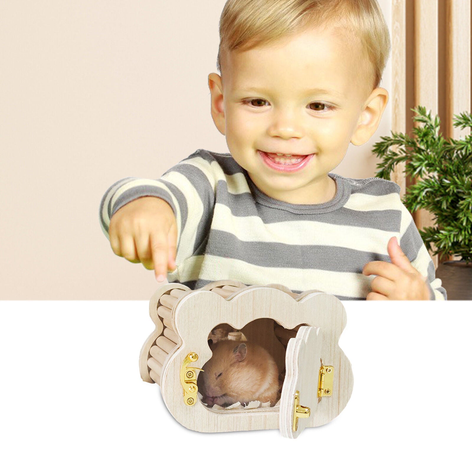 new Hamster Pet Products Small Animal House Hut Hideout Wooden Hamster Gerbil Mice koeek - KOEEK