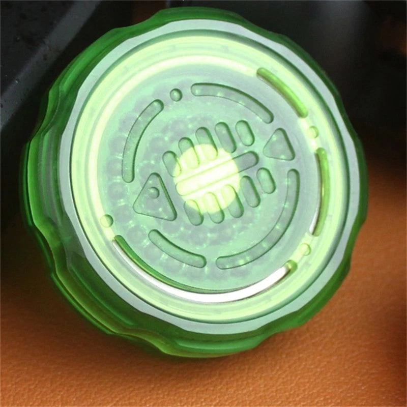 Personalized Fishbone Pattern Fidget Coin Pmma Mechanical Pocket Fidget Toy 07FC0E-D4 - KOEEK