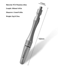 Mini Titanium Alloy Ballpoint Pen Signature Writing Pen Business Office EDC Gift 07FC0E-D4 - KOEEK