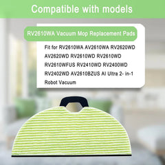 8 Pack RV2610WA Vacuum Mop Replacement Pads for Shark RV2610WA 07FC0E-D4 - KOEEK