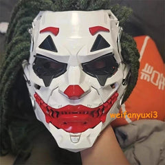 Joker Full Face Masks Resin Cosplay Props w/Dreadlocks Punk Style Accessories 07FC0E-D4 - KOEEK