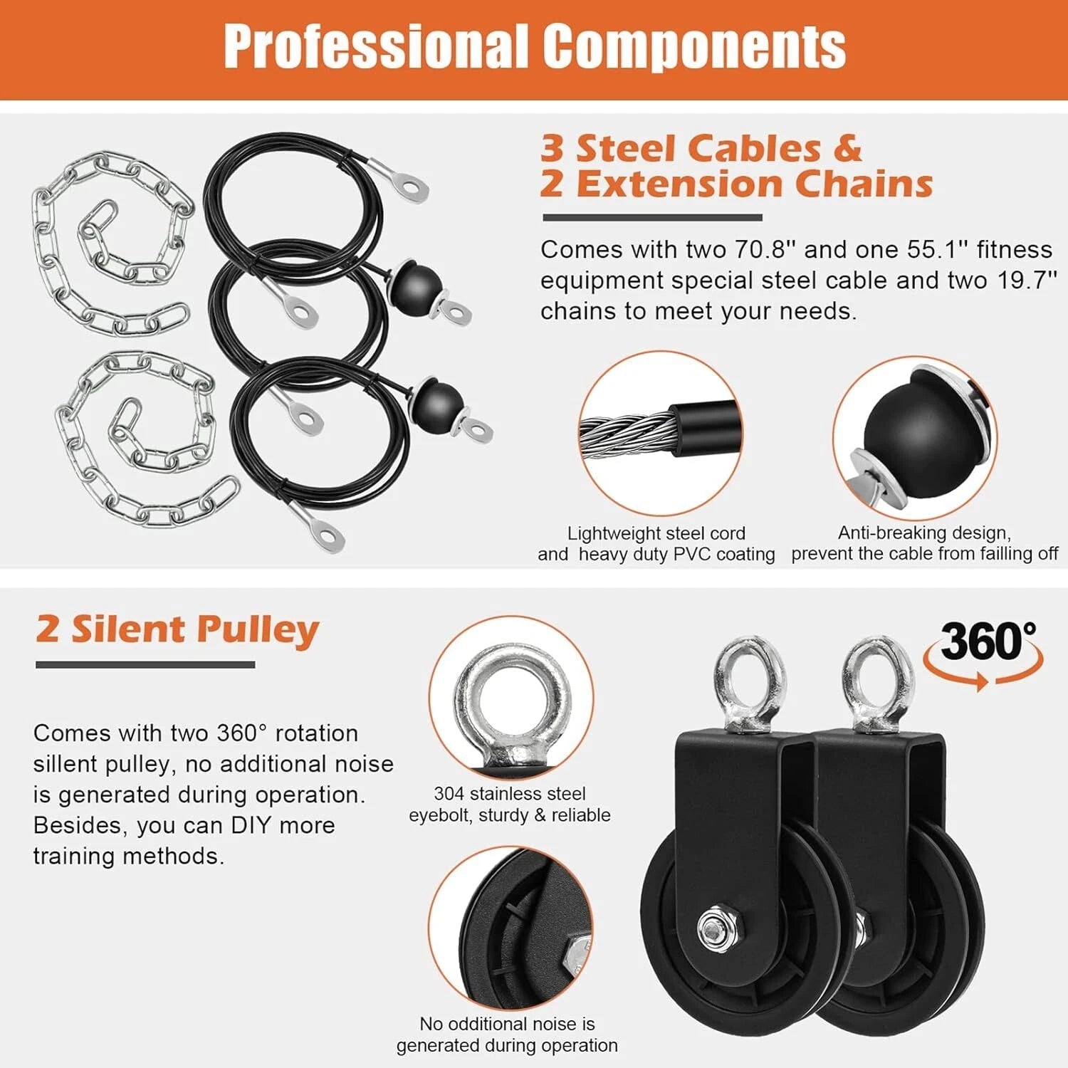 Home Gym Pulley System, Triceps Exercise Pulley System 07FC0E-D4 - KOEEK
