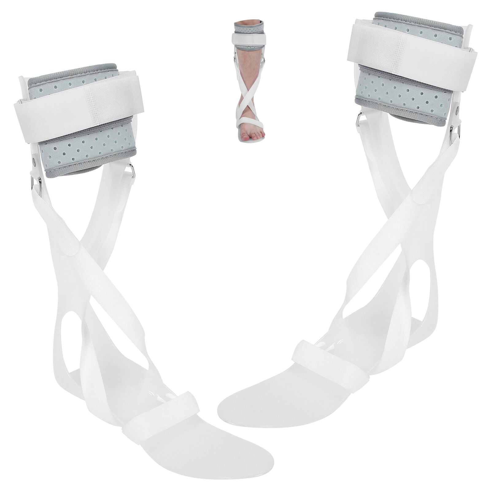 new Drop Foot Brace AFO Leaf Spring Splint, Ankle Foot Orthosis Support Stroke COB koeek - KOEEK