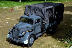 GO-TRUCK 1/6 WWII German Blitzkrieg Opel Truck Metal Model Grey Color In Stock GO-TRUCK - KOEEK
