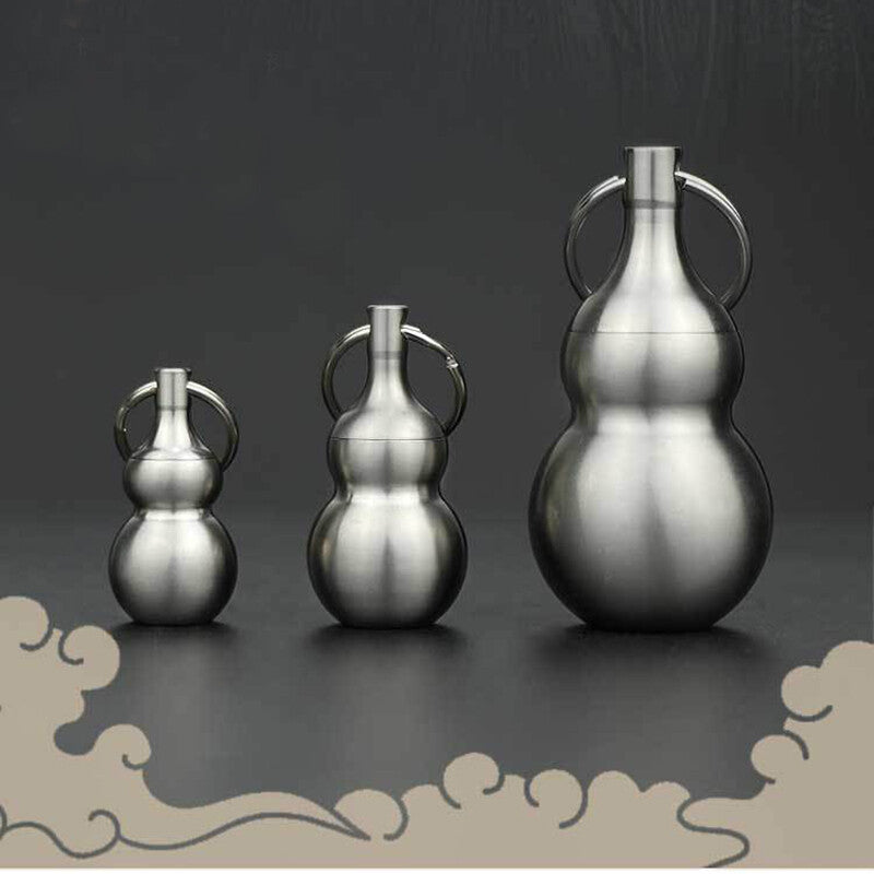 Solid TC4 Titanium Alloy Outdoor EDC Multi Tools Waterproof Medicine Pill Box 07FC0E-D4 - KOEEK