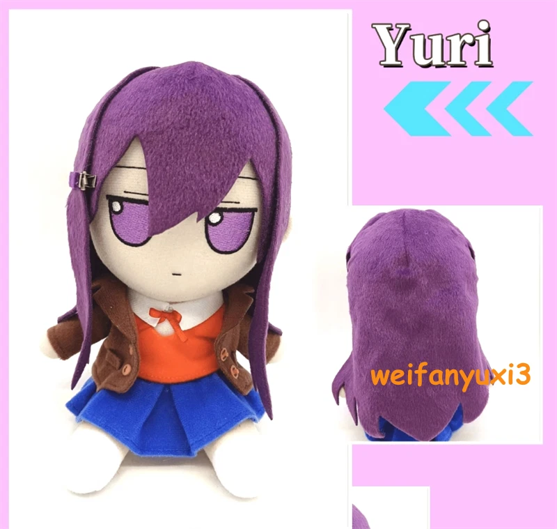Doki Doki Literature Club! 20Cm Yuri Fumo Plush Doll Cotton Pillow Anime Gift 07FC0E-D4 - KOEEK