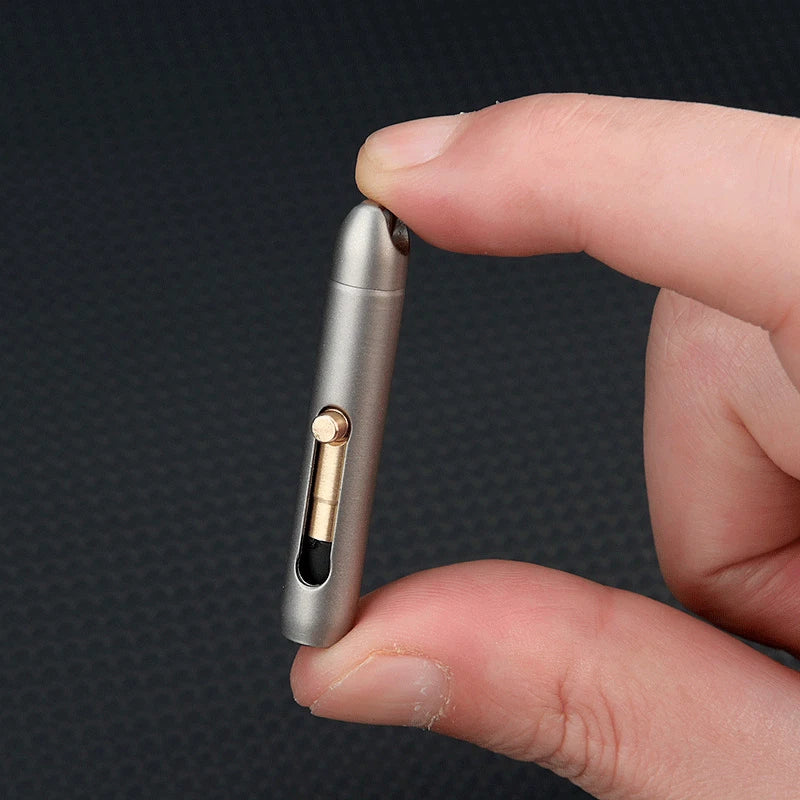 EDC Mini Titanium Alloy Mechanical Pencil Writing Portable Outdoor keychain Tool 07FC0E-D4 - KOEEK