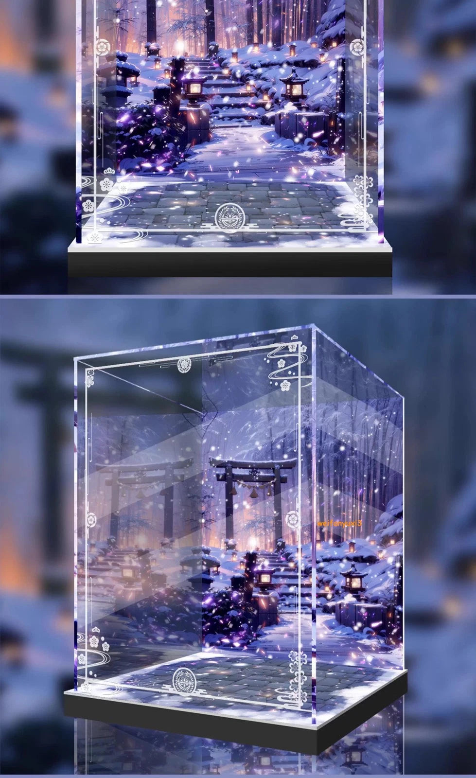 Display Case 2 Lights Fit GSC Goddess of Victory: Nikke Scarlet 1/7 Figure 07FC0E-D4 - KOEEK