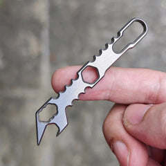 Edc Outdoor Tools Titanium Bottle Opener Crowbar Screwdriver Pry Bar Pendant EDC 07FC0E-D4 - KOEEK