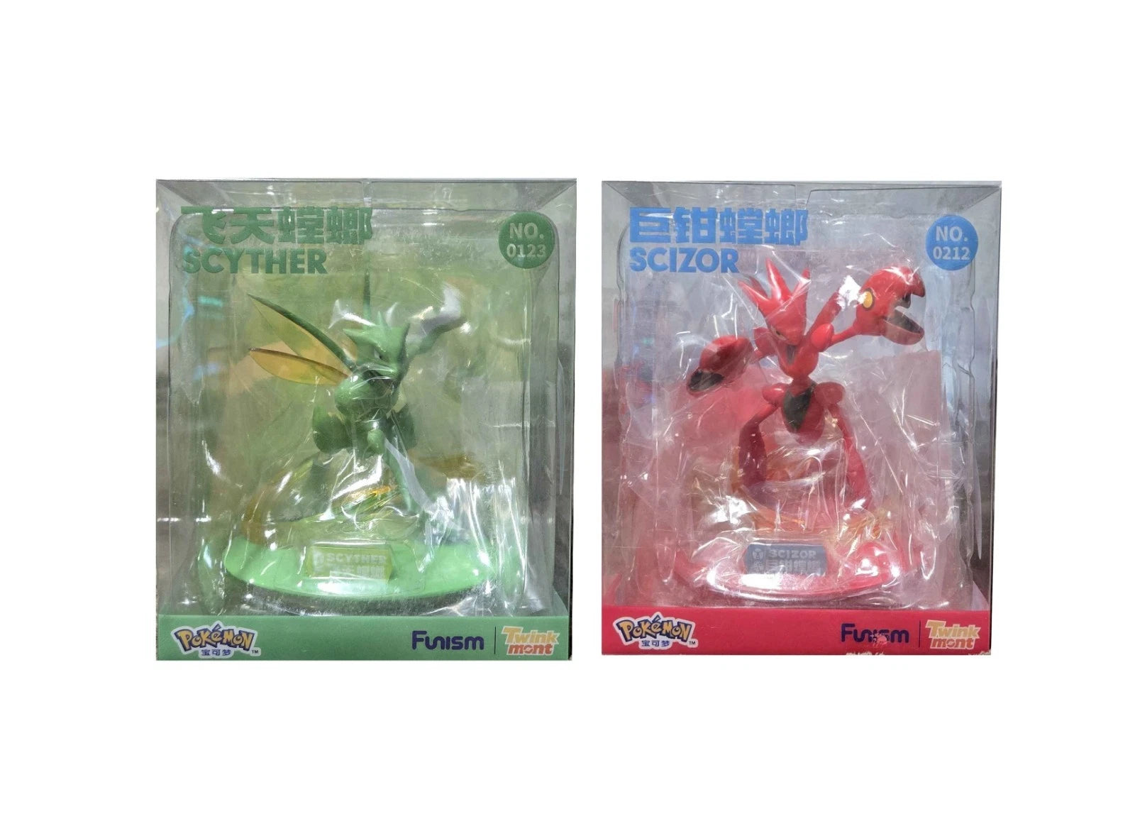 Official Pokémon Funism Scyther & Scizor Action Figurine Anime Model Toy Gift 07FC0E-D4 - KOEEK
