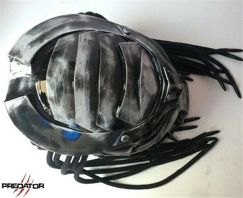 Predator Hand-painted Motorcycle Personality Full Face Laser Light Adult Helmet 07FC0E-D4 - KOEEK