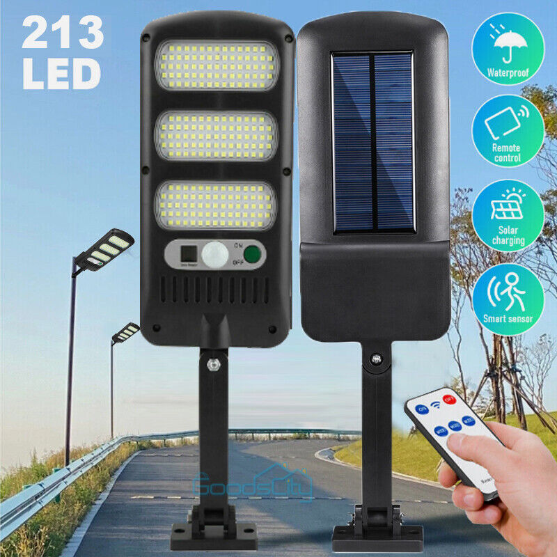 ny 990000LM Lampara Solar Luces De Calle LED Con Sensor 3 Modos Para Patio Jardin