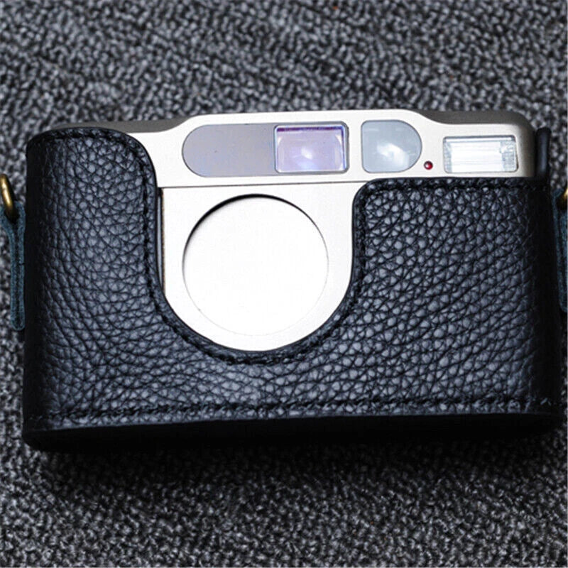Leather Handmade Camera Half Case Protective Cover for Contax T2 07FC0E-D4 - KOEEK