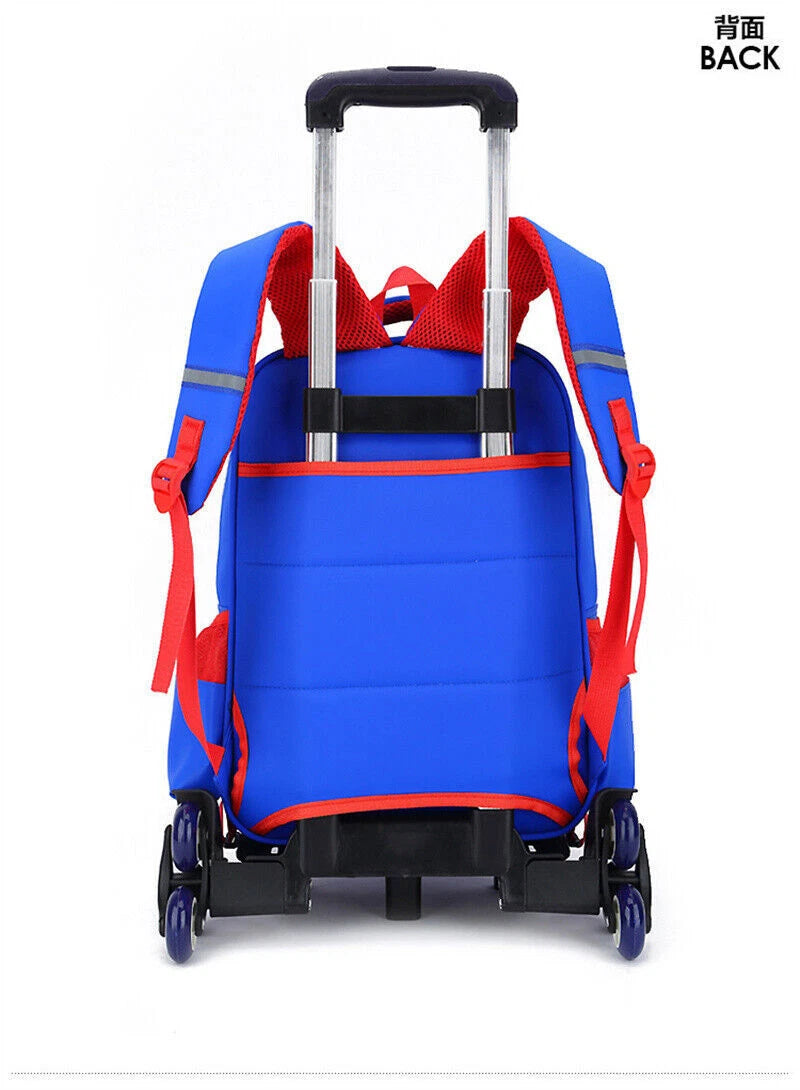 US Now!! Spider-Man Trolley Bag Dragging Backpack Junior High-capacity Christmas 07FC0E-D4 - KOEEK