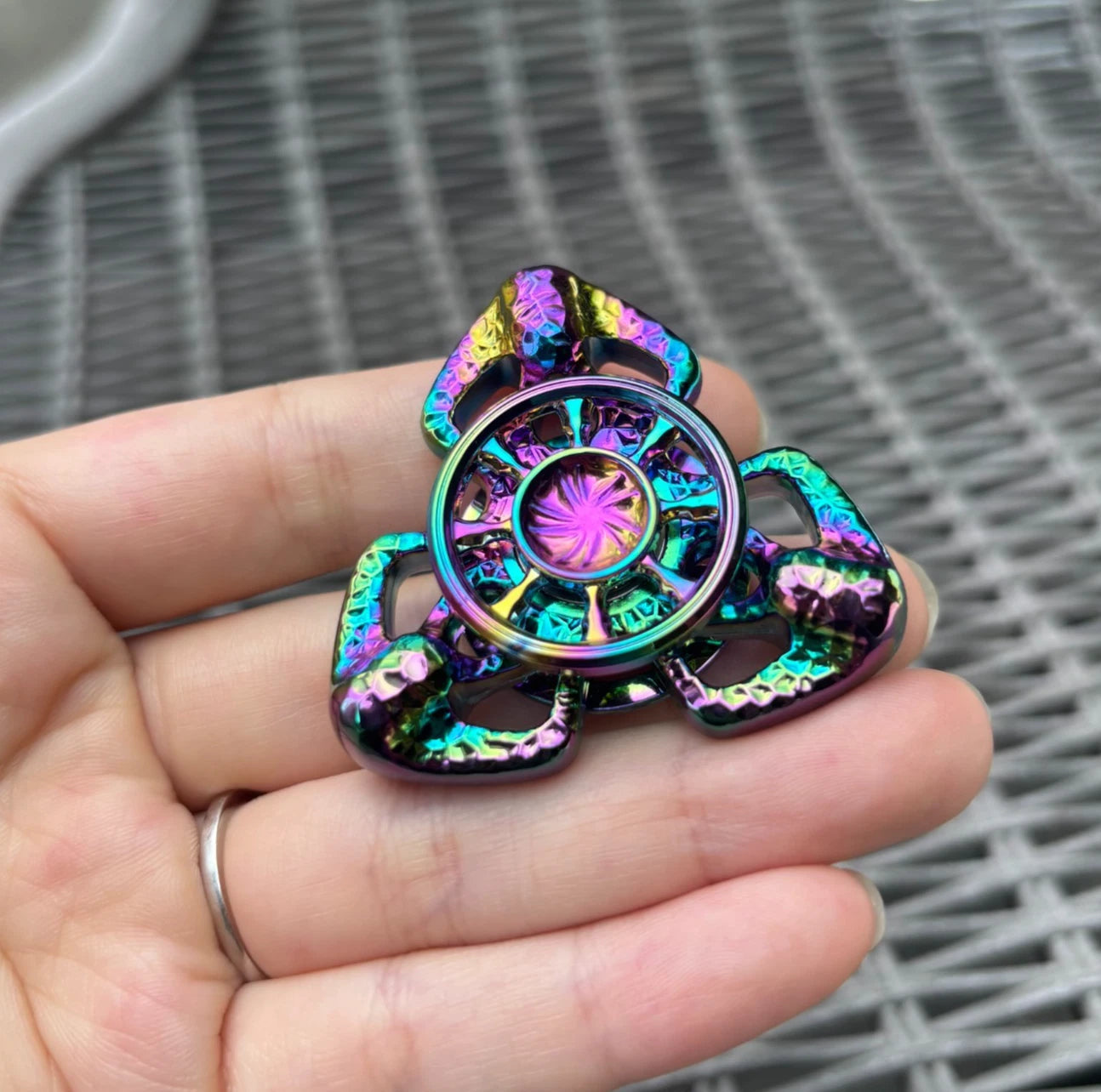 EDC Metal Fidget Spinner Toy Hand Spinner Stress Relief Toy Anxiety Spinner Toys 07FC0E-D4 - KOEEK