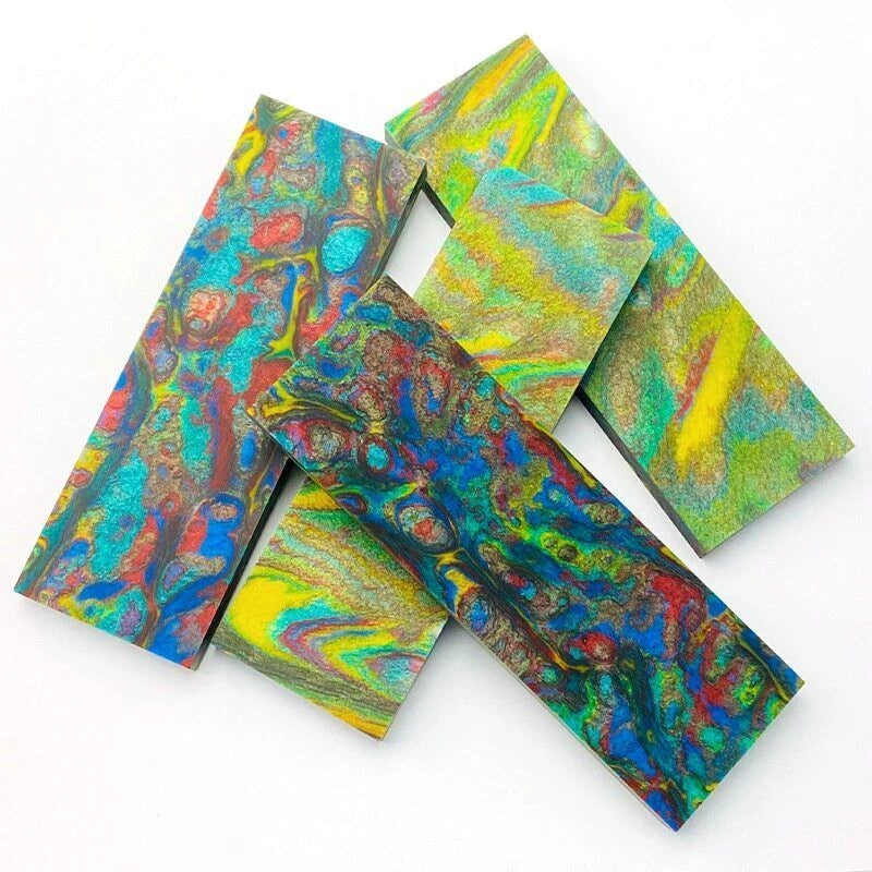 2 PCS Resin Material Knife Handle Blanks Scales Handle Material 120x40x8mm 07FC0E-D4 - KOEEK