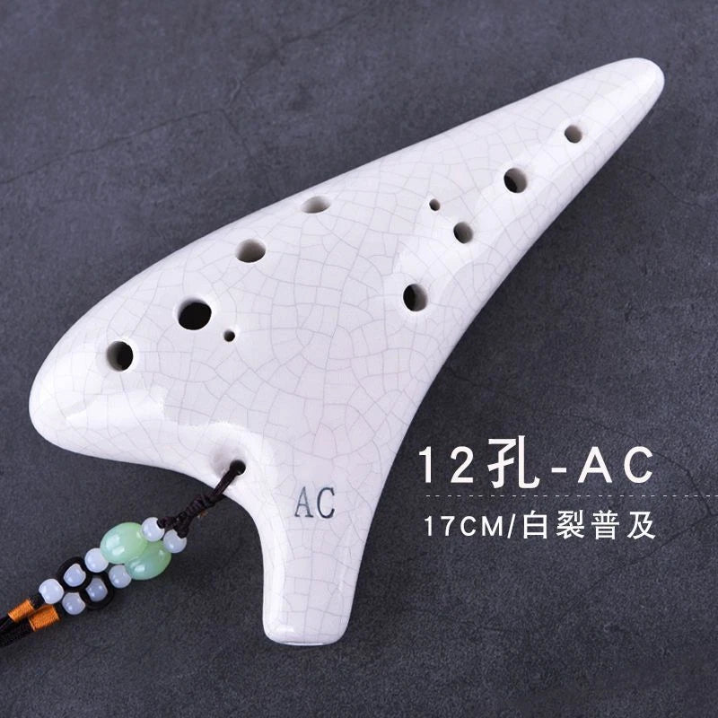12 Holes Pottery Flute Beginner 12 Holes Ac C Key Professional Playing Pottery 07FC0E-D4 - KOEEK