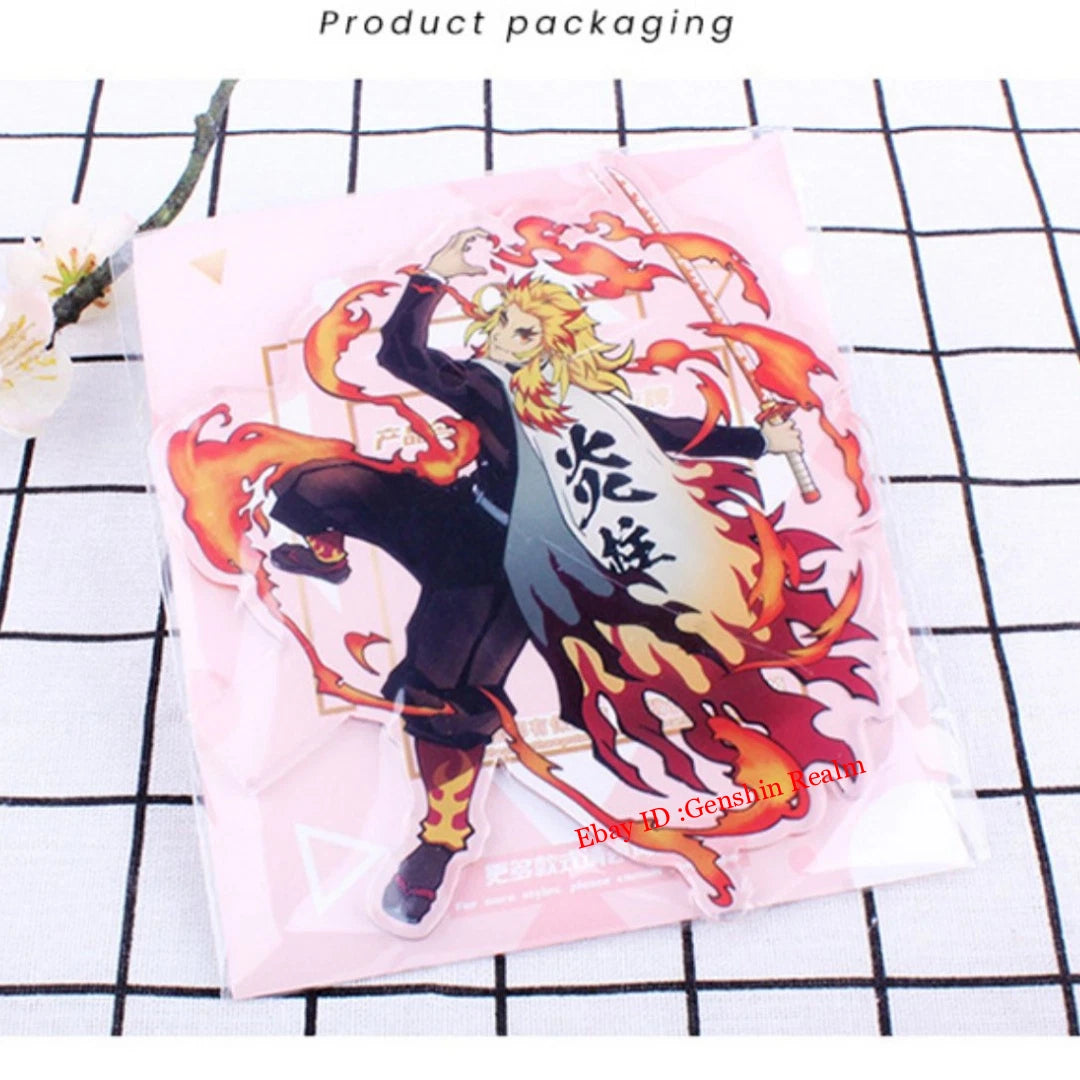 Anime Demon Slayer Kokushibo Stand Establish Plates Figure Acrylic Gift 07FC0E-D4 - KOEEK