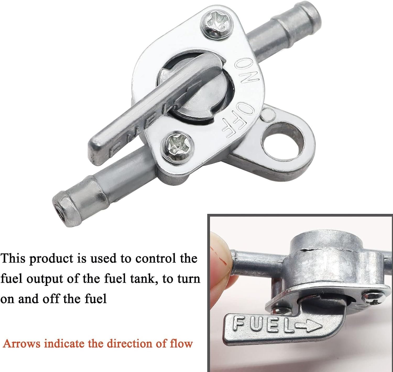 new Taiss 3/16" Inline Gas Fuel Petcock On-Off Switch Shut Off Valve .Suitable... TAISS - KOEEK