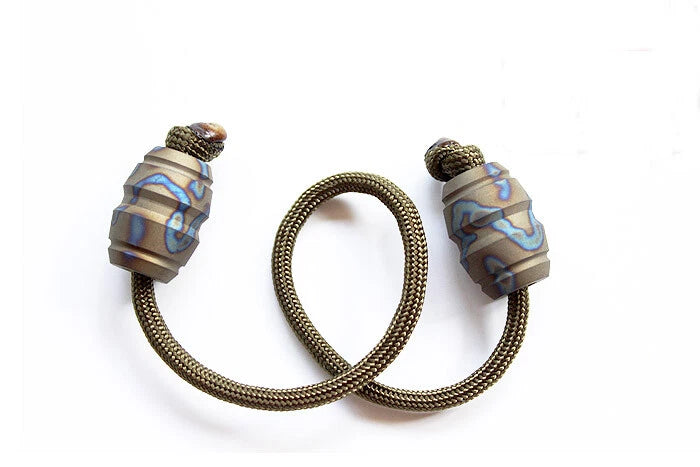 Begleri Knucklebone Fidget Toy Finger Skill Exercise Paracord Stress Worry Bead 07FC0E-D4 - KOEEK