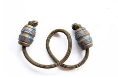 Begleri Knucklebone Fidget Toy Finger Skill Exercise Paracord Stress Worry Bead 07FC0E-D4 - KOEEK