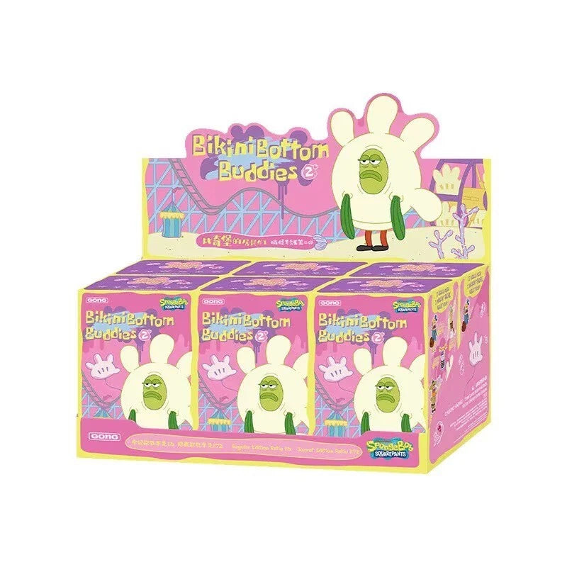 Authentic GONG Bikini Bottom Buddies Series 2 Blind Box Plush Keychain Figures 07FC0E-D4 - KOEEK