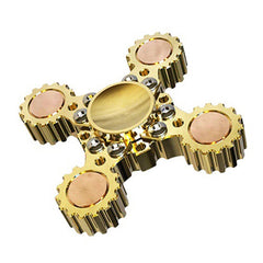 EDC Gear Brass Gyroscope Toy Fingertips Spinning Top Gearwheel DIY Gyro Toy Gift 07FC0E-D4 - KOEEK