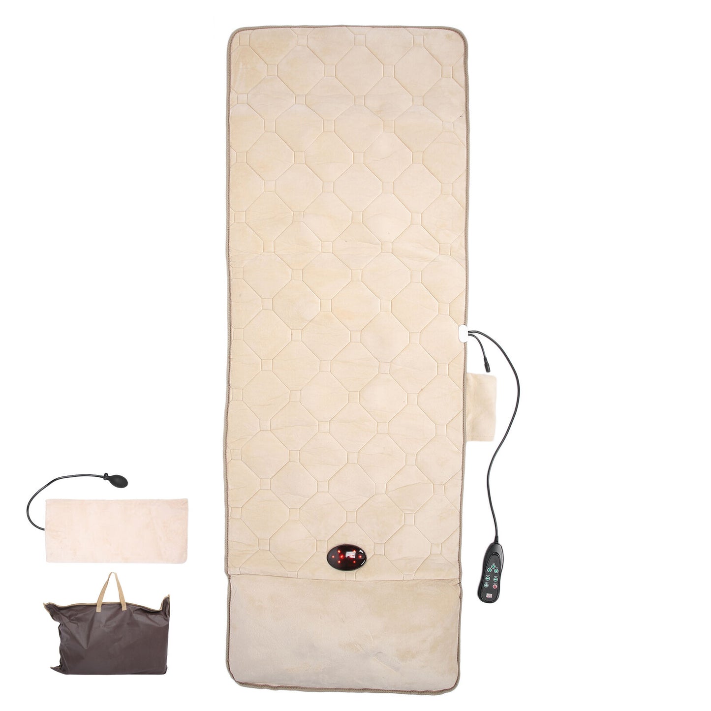 new Neck Shoulder Massage Mat Home Massage Mattress Beige (UK Plug )(UK Plug ) HGF koeek - KOEEK