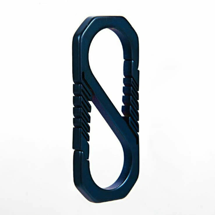 EDC Titanium TC4 Key Chain Carabiner Key Ring Hang Buckle Outdoor Travel Tool 07FC0E-D4 - KOEEK