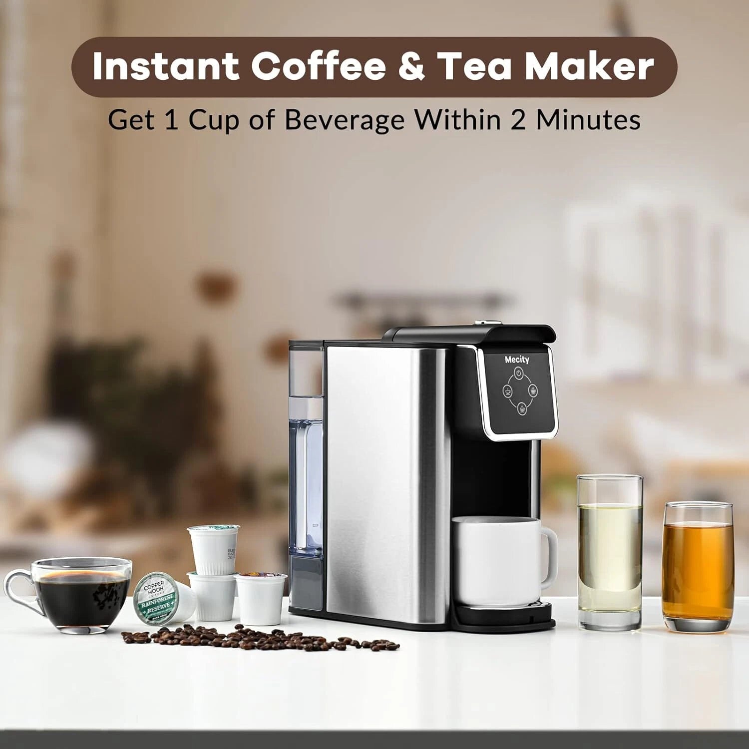 Coffee maker 3 in 1 Single cup coffee maker, instant coffee maker 07FC0E-D4 - KOEEK