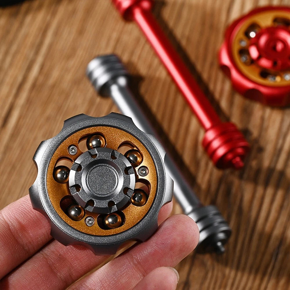 EDC Metal Fidget Spinner Aluminium Alloy Spinning Top Tip Stress Relief Toy Gyro 07FC0E-D4 - KOEEK