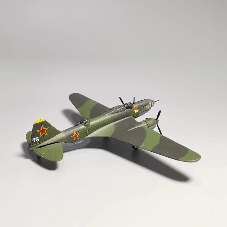 1:144WWII IL-4Bomber Alloy Model Simulation Military CollectionMiniatureOrnament 07FC0E-D4 - KOEEK