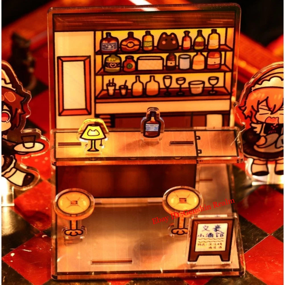 Anime Bungo Stray Dogs Dazai Osamu Tavern Acrylic Desktop Stand Collection Gift 07FC0E-D4 - KOEEK