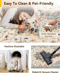 Carpet 2 ft × 3 ft Machine washable Non-slip 07FC0E-D4 - KOEEK