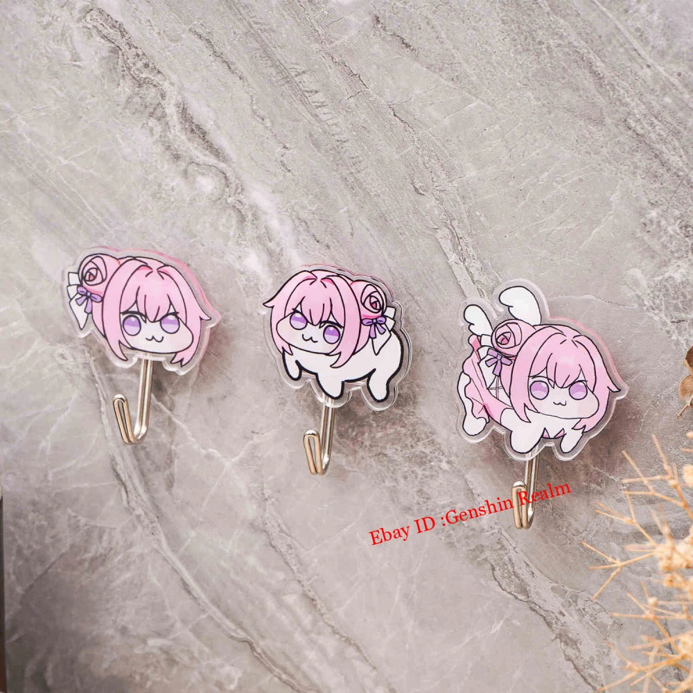 3Pcs/Set Anime NIKKE:The Goddess of Victory Doro Acrylic Wall Sticky Hook Decor 07FC0E-D4 - KOEEK