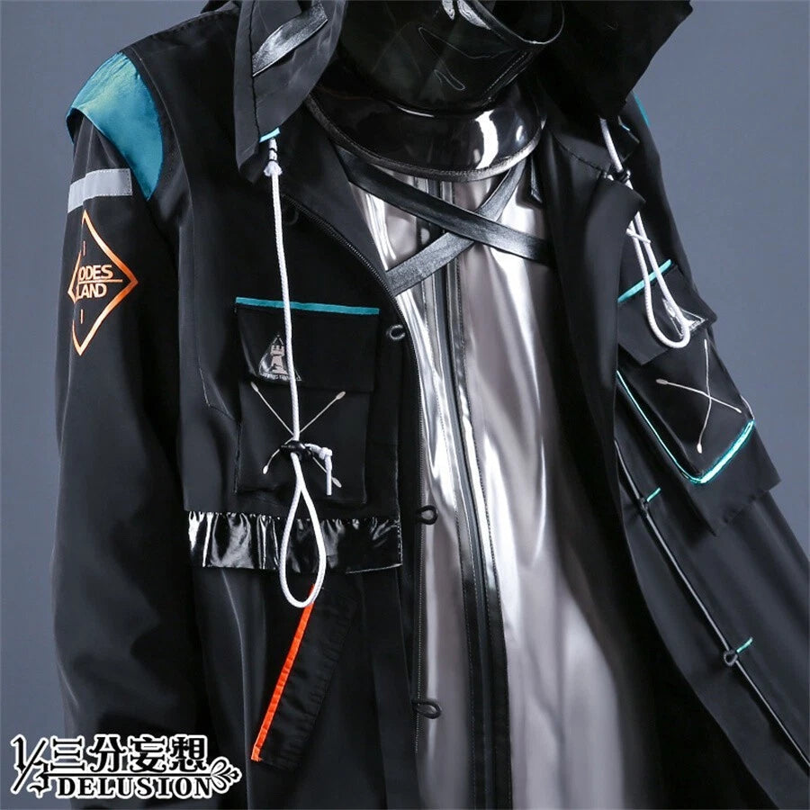 Arknights Doctor Men's Clothing Coat Trousers Anime Uniform Suit Cosplay Costume 07FC0E-D4 - KOEEK