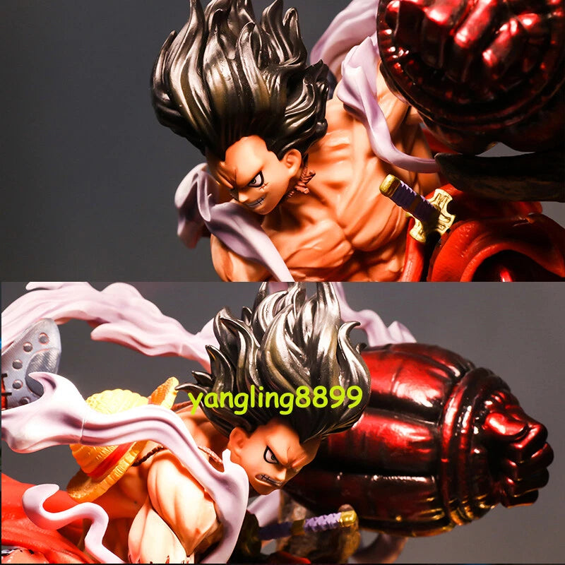 Japan Anime Luffy Figure w/ 2 Heads PVC Model Big Stutue Light UP Collect 38cm 07FC0E-D4 - KOEEK
