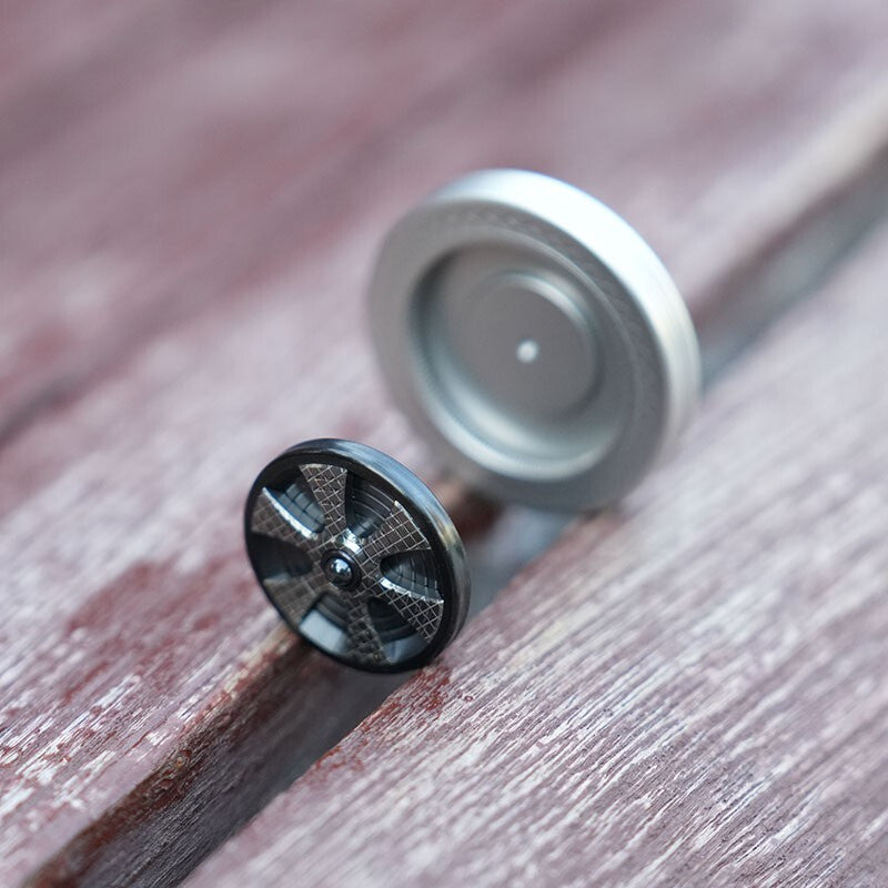 Pocket Haptic Coin Fidget Metal EDC spinner Toy Spinning Top Gift CNC 07FC0E-D4 - KOEEK