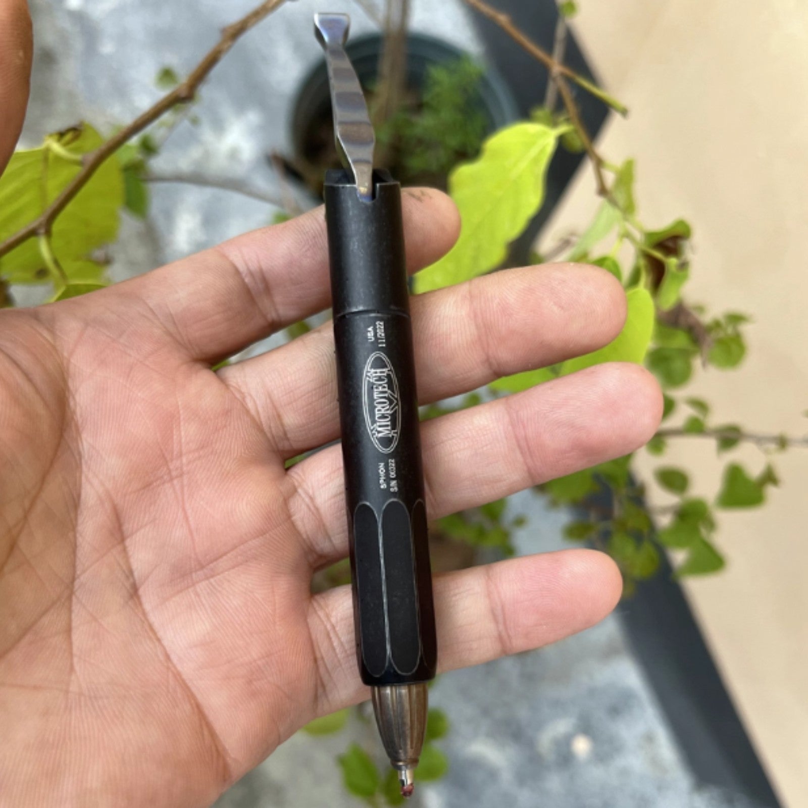 Titanium Alloy Signature Pen Technology Siphon Pen Outdoor Multi-functional Tool 07FC0E-D4 - KOEEK