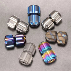 1PCS EDC Titanium Knife Lanyard Paracord Bead Necklace Pendant Fidget Spinner 07FC0E-D4 - KOEEK
