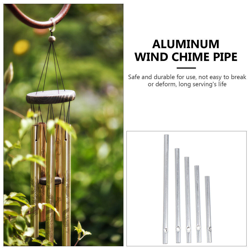 new  25 Pcs Aluminum Tube Wind Chimes Bell Pendant Windchime Kits Accessories koeek - KOEEK