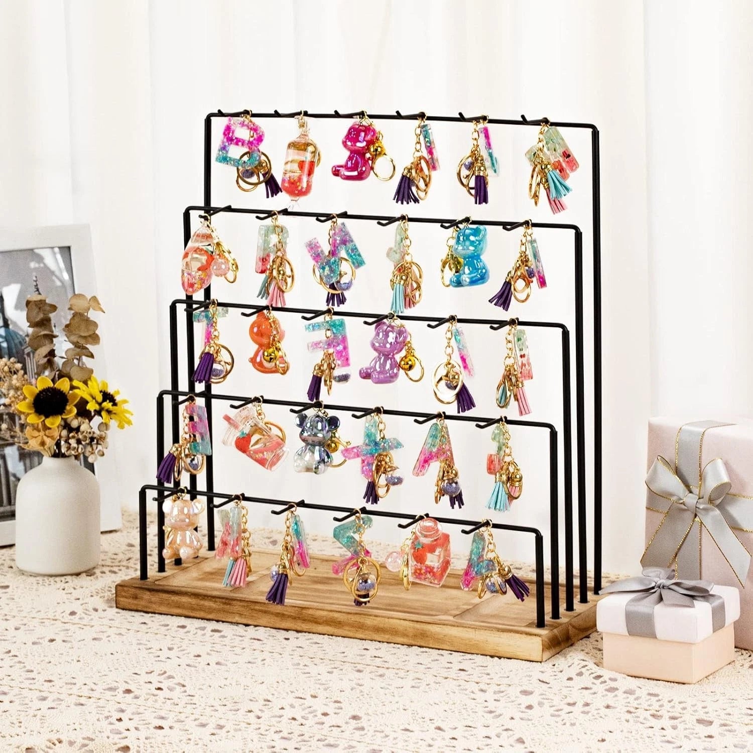 Earring display rack,  for selling earrings, bracelets,and hair accessories. 07FC0E-D4 - KOEEK