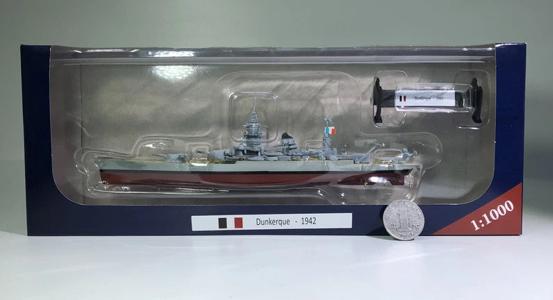 1/1000 Scale WWII French Navy Dunkerque-1942 Battleship Metal + Plastic Model 07FC0E-D4 - KOEEK