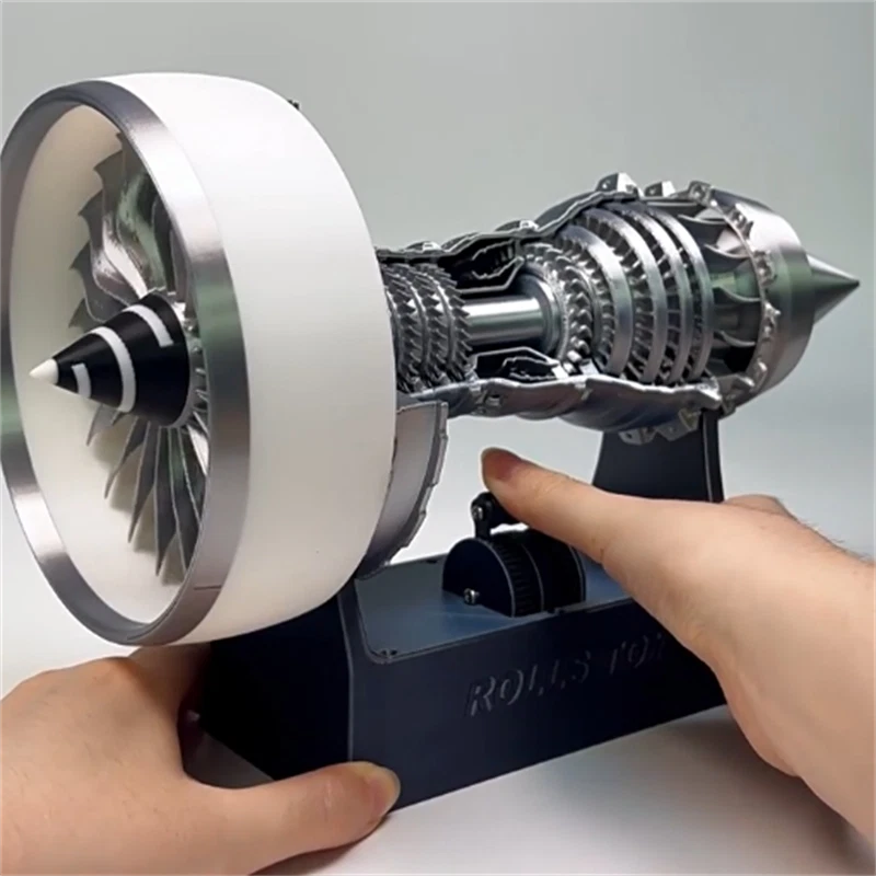 Trent 900 Engine Turbofan Blades Silver White Aircraft Engine Electric Model 07FC0E-D4 - KOEEK