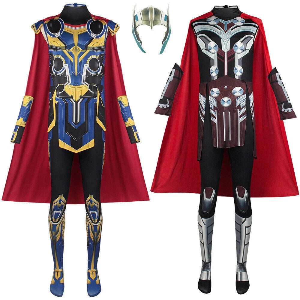 Thor：Love and Thunder Adult Tight Fitting Male Female Cosplay Costume Jumpsuit 07FC0E-D4 - KOEEK